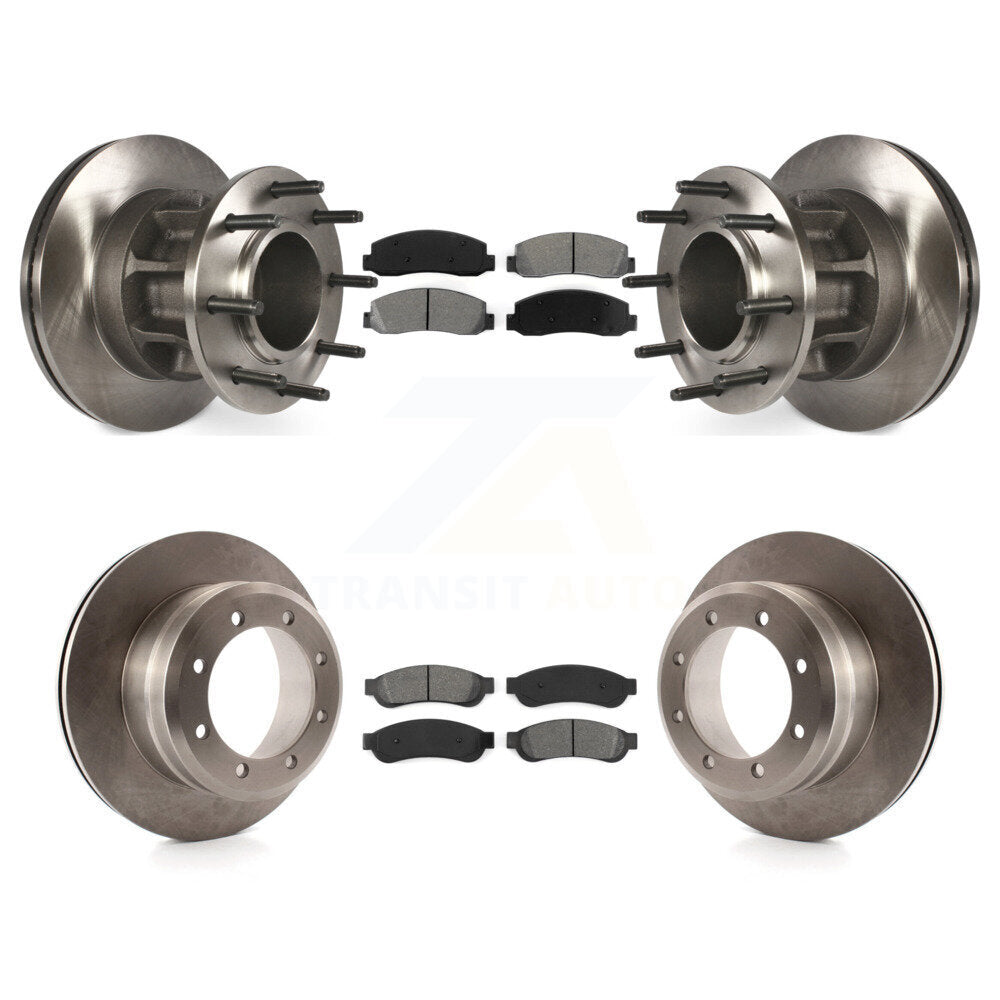 [Avant + Arrière] Kit de Disque et plaquette (semi-métallique) de frein pour 2009-2010 Ford F-350 Super Duty RWD avec Dual Wheels K8S-103095