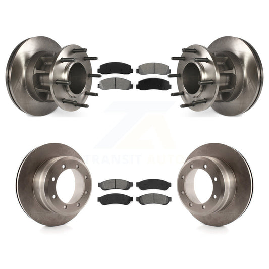 [Avant + Arrière] Kit de Disque et plaquette (semi-métallique) de frein pour 2009-2010 Ford F-350 Super Duty RWD avec Dual Wheels K8S-103095