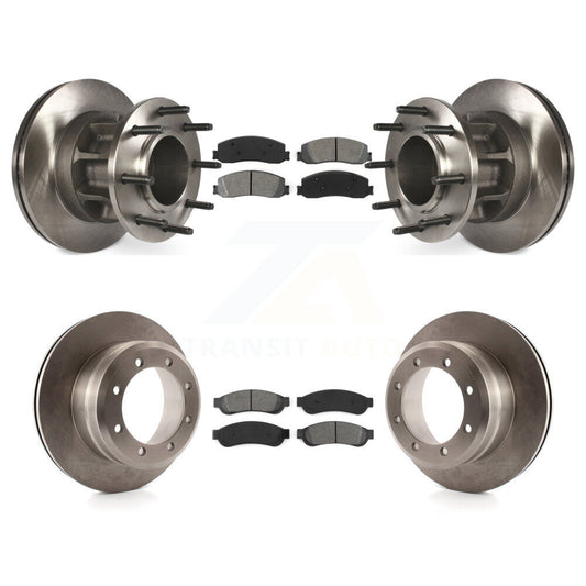 [Avant + Arrière] Kit de Disque et plaquette (semi-métallique) de frein pour 2012 Ford F-350 Super Duty RWD avec Dual Wheels K8S-103096