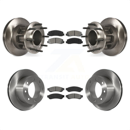 [Avant + Arrière] Kit de Disque et plaquette (semi-métallique) de frein pour 2011-2012 Ford F-250 Super Duty RWD avec Dual Wheels K8S-103097 par Transit Auto