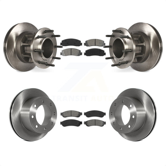[Avant + Arrière] Kit de Disque et plaquette (semi-métallique) de frein pour 2011-2012 Ford F-250 Super Duty RWD avec Dual Wheels K8S-103097 par Transit Auto