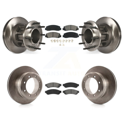 [Avant + Arrière] Kit de Disque et plaquette (semi-métallique) de frein pour 2011 Ford F-350 Super Duty RWD avec Dual Wheels K8S-103098