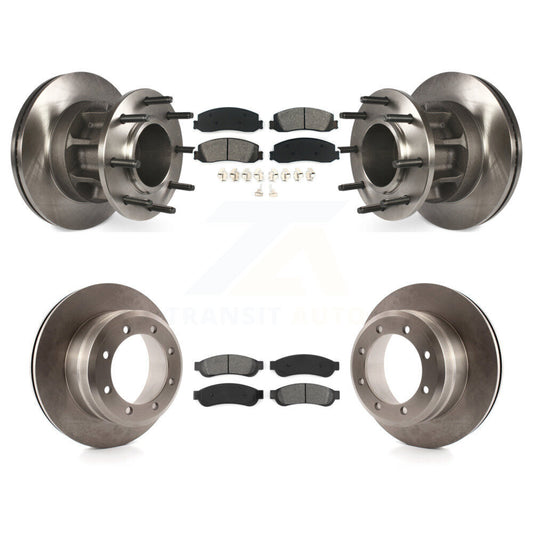 [Avant + Arrière] Kit de Disque et plaquette (semi-métallique) de frein pour 2011 Ford F-350 Super Duty RWD avec Dual Wheels K8S-103098
