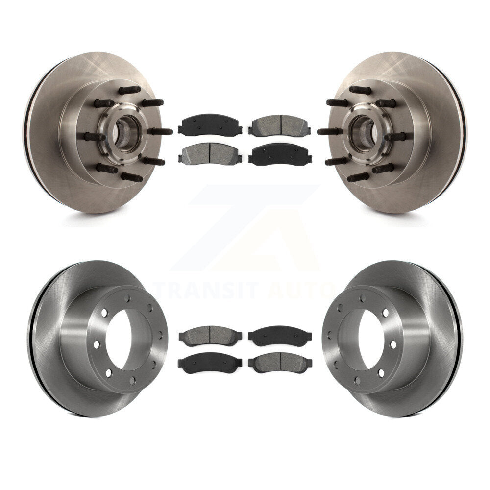 [Avant + Arrière] Kit de Disque et plaquette (semi-métallique) de frein pour Ford F-250 Super Duty F-350 RWD K8S-103099