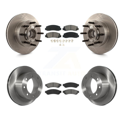 [Avant + Arrière] Kit de Disque et plaquette (semi-métallique) de frein pour Ford F-250 Super Duty F-350 avec Single Wheels RWD K8S-103100