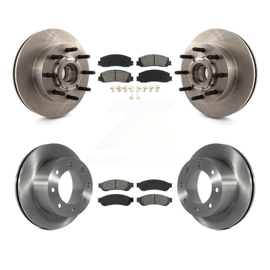 [Avant + Arrière] Kit de Disque et plaquette (semi-métallique) de frein pour Ford F-250 Super Duty F-350 avec Single Wheels RWD K8S-103100