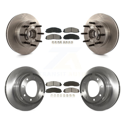 [Avant + Arrière] Kit de Disque et plaquette (semi-métallique) de frein pour 2013 Ford F-350 Super Duty Platinum avec RWD 6.7L avec Single Wheels K8S-103101
