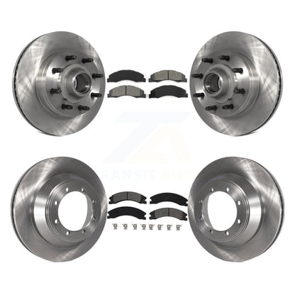 [Avant + Arrière] Kit de Disque et plaquette (semi-métallique) de frein pour Ford E-450 Super Duty avec Single Wheels K8S-103104