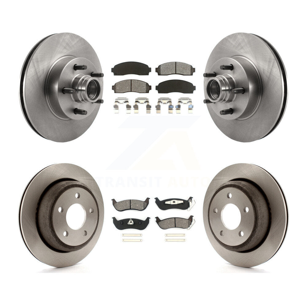 [Avant + Arrière] Kit de Disque et plaquette (semi-métallique) de frein pour 2010-2011 Ford Ranger RWD K8S-103105