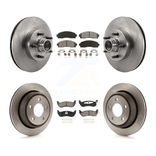 [Avant + Arrière] Kit de Disque et plaquette (semi-métallique) de frein pour 2010-2011 Ford Ranger RWD K8S-103105