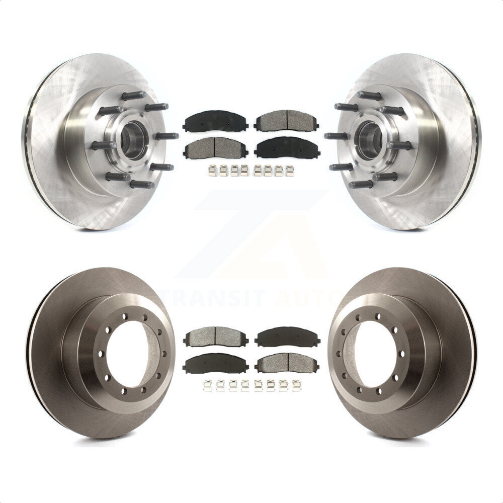 [Avant + Arrière] Kit de Disque et plaquette (semi-métallique) de frein pour 2015-2016 Ford F-350 Super Duty Cab & Chassis avec RWD avec Single Wheels K8S-103106 par Transit Auto