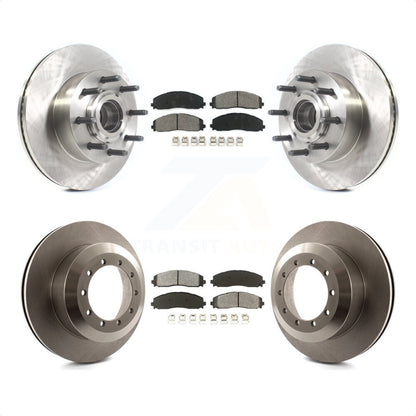 [Avant + Arrière] Kit de Disque et plaquette (semi-métallique) de frein pour 2015-2016 Ford F-350 Super Duty Cab & Chassis avec RWD avec Single Wheels K8S-103106 par Transit Auto