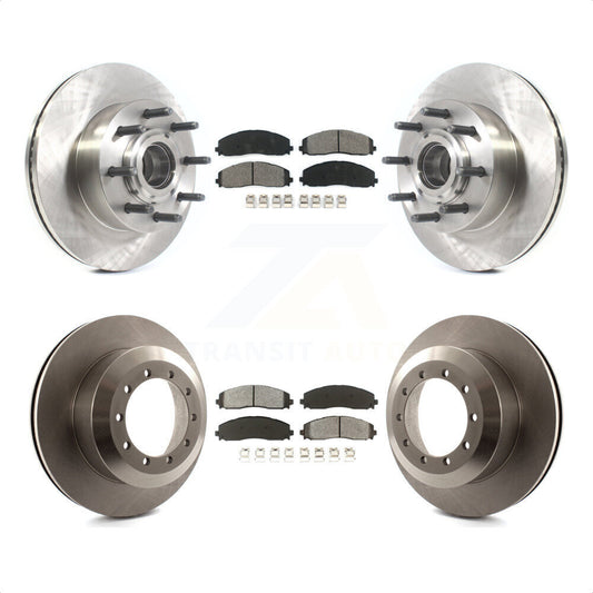 [Avant + Arrière] Kit de Disque et plaquette (semi-métallique) de frein pour 2015-2016 Ford F-350 Super Duty Cab & Chassis avec RWD avec Single Wheels K8S-103106 par Transit Auto