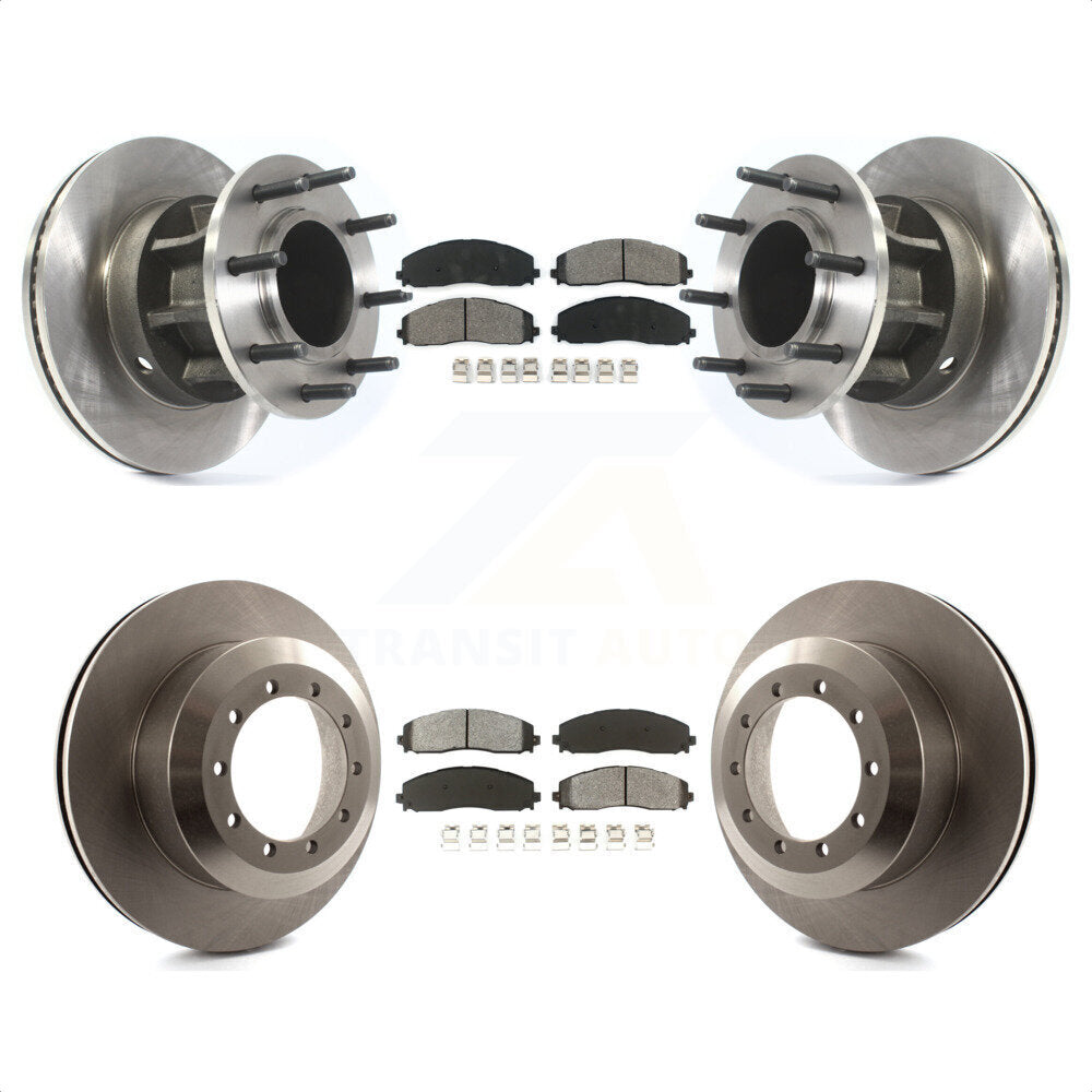 [Avant + Arrière] Kit de Disque et plaquette (semi-métallique) de frein pour 2015-2016 Ford F-350 Super Duty Cab & Chassis avec RWD avec Dual Wheels K8S-103109 par Transit Auto