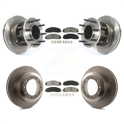 [Avant + Arrière] Kit de Disque et plaquette (semi-métallique) de frein pour 2015-2016 Ford F-350 Super Duty Cab & Chassis avec RWD avec Dual Wheels K8S-103109 par Transit Auto
