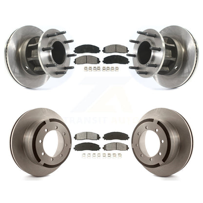 [Avant + Arrière] Kit de Disque et plaquette (semi-métallique) de frein pour Ford F-350 Super Duty F-250 avec Dual Wheels K8S-103111