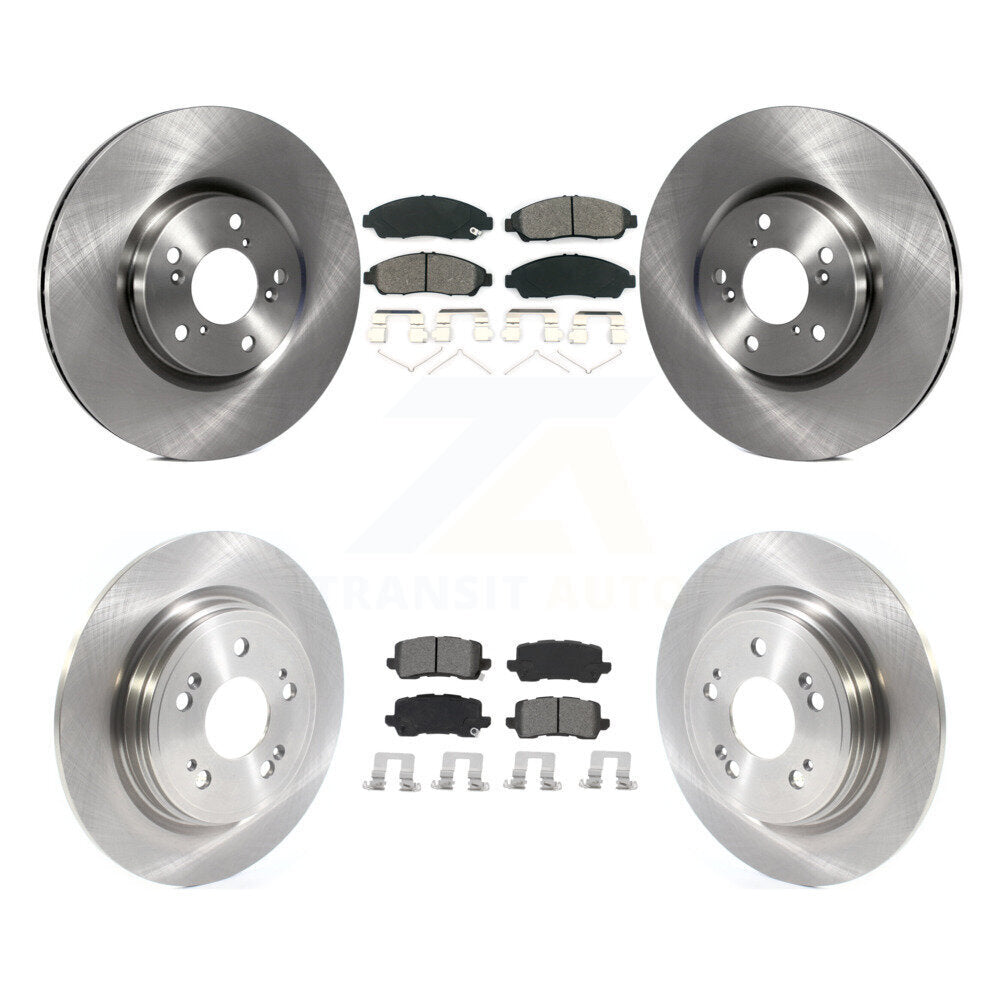 [Avant + Arrière] Kit de Disque et plaquette (semi-métallique) de frein pour 2014-2020 Acura RLX Sport Hybrid SH-AWD K8S-103115