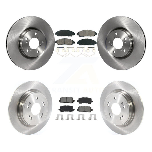 [Avant + Arrière] Kit de Disque et plaquette (semi-métallique) de frein pour 2014-2020 Acura RLX Sport Hybrid SH-AWD K8S-103115