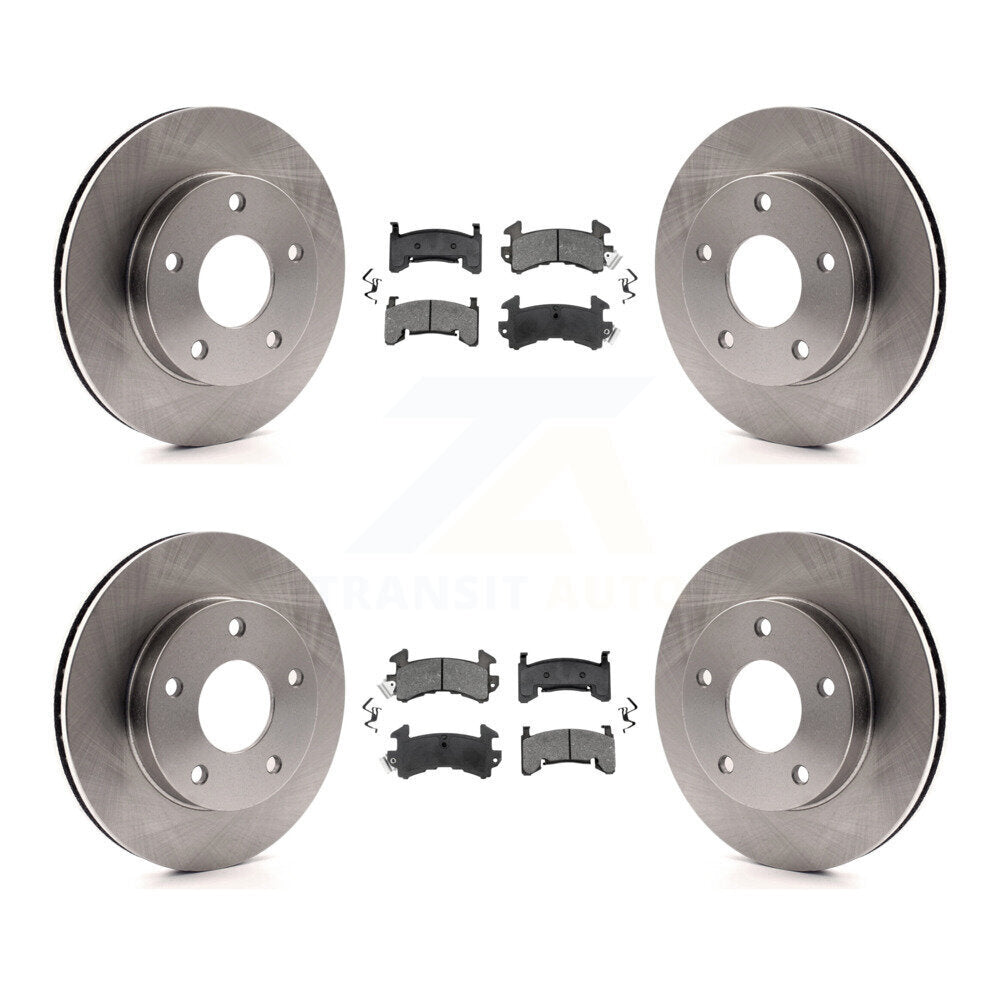 [Avant + Arrière] Kit de Disque et plaquette (semi-métallique) de frein pour Cadillac Eldorado Buick Riviera Seville Oldsmobile Toronado K8S-103124