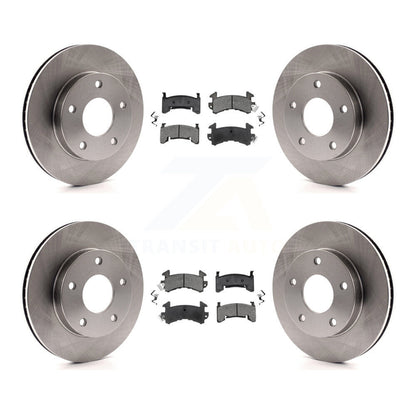 [Avant + Arrière] Kit de Disque et plaquette (semi-métallique) de frein pour Cadillac Eldorado Buick Riviera Seville Oldsmobile Toronado K8S-103124