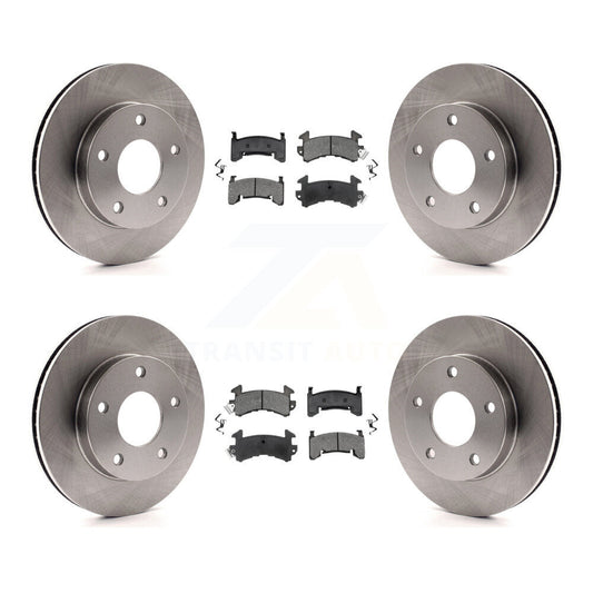 [Avant + Arrière] Kit de Disque et plaquette (semi-métallique) de frein pour Cadillac Eldorado Buick Riviera Seville Oldsmobile Toronado K8S-103124