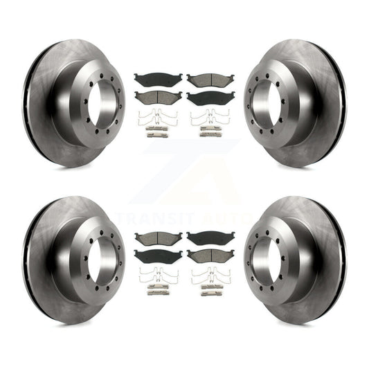 [Avant + Arrière] Kit de Disque et plaquette (semi-métallique) de frein pour Ford F-59 Commercial Stripped Chassis F-53 Motorhome K8S-103125
