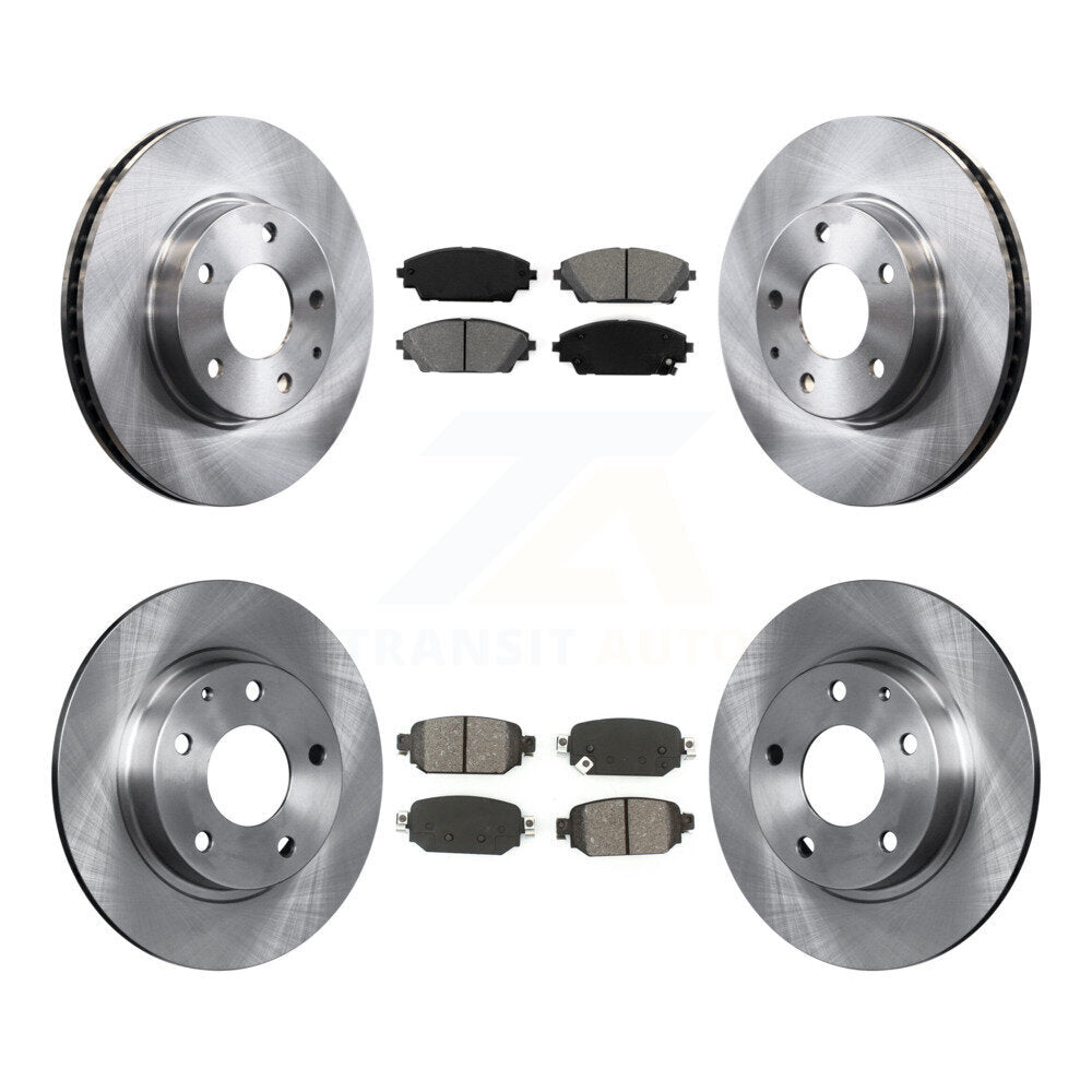 [Avant + Arrière] Kit de Disque et plaquette (semi-métallique) de frein pour 2019-2021 Mazda CX-3 FWD K8S-103128