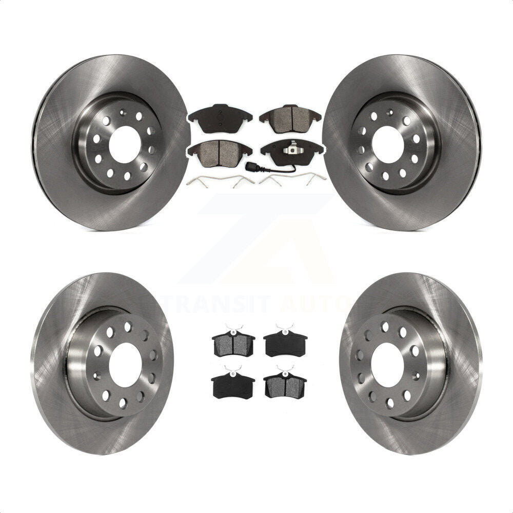 [Avant + Arrière] Kit de Disque et plaquette (semi-métallique) de frein pour 2014 Volkswagen Beetle R-Line GSR avec 272mm Diameter Rotor K8S-103143 par Transit Auto
