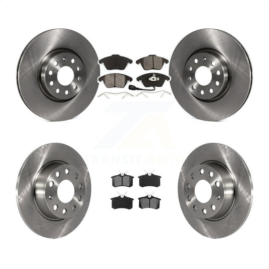[Avant + Arrière] Kit de Disque et plaquette (semi-métallique) de frein pour 2014 Volkswagen Beetle R-Line GSR avec 272mm Diameter Rotor K8S-103143 par Transit Auto