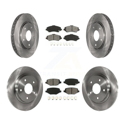 [Avant + Arrière] Kit de Disque et plaquette (semi-métallique) de frein pour Dodge Grand Caravan Chrysler Town & Country Journey Ram C/V Volkswagen Routan K8S-103145