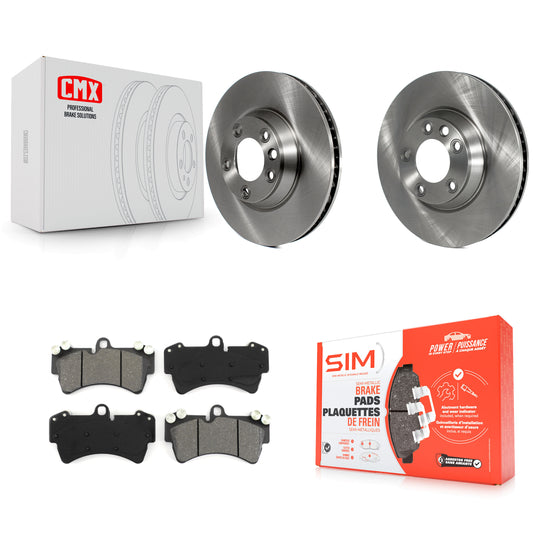 [Avant] Kit de Disque et plaquette (semi-métallique) de frein pour Audi Q7 Porsche Cayenne Volkswagen Touareg K8S-103151