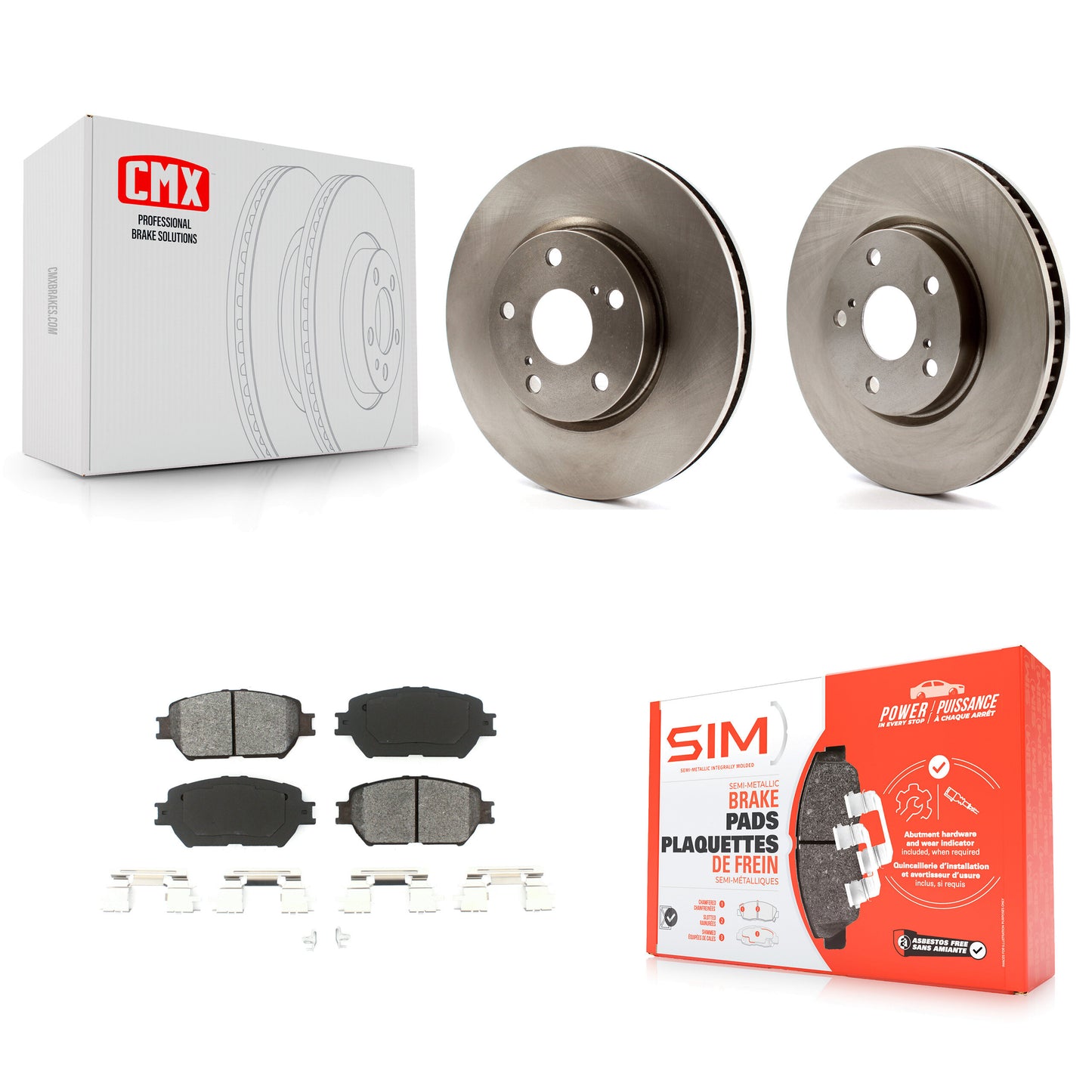 [Avant] Kit de Disque et plaquette (semi-métallique) de frein pour Lexus IS250 GS300 K8S-103152