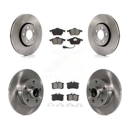[Avant + Arrière] Kit de Disque et plaquette (semi-métallique) de frein pour 1999 Volkswagen Golf 2.8L avec 5 Lug Wheels 7th 8th Digit Of VIN Is "1H" K8S-103153 par Transit Auto