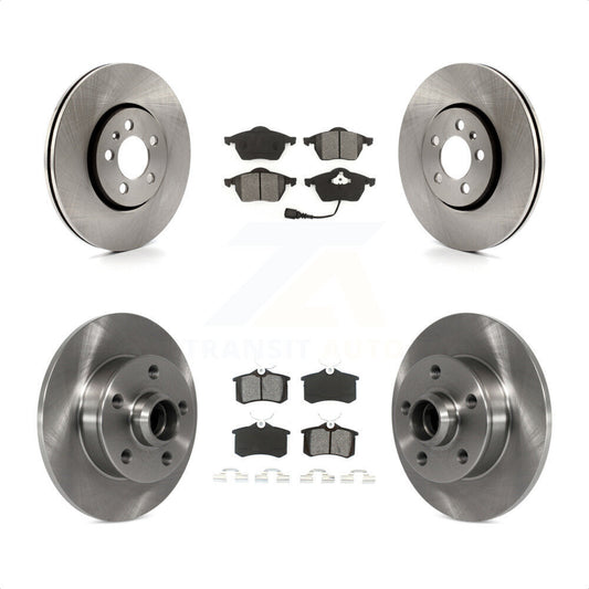 [Avant + Arrière] Kit de Disque et plaquette (semi-métallique) de frein pour 1999 Volkswagen Golf 2.8L avec 5 Lug Wheels 7th 8th Digit Of VIN Is "1H" K8S-103153 par Transit Auto