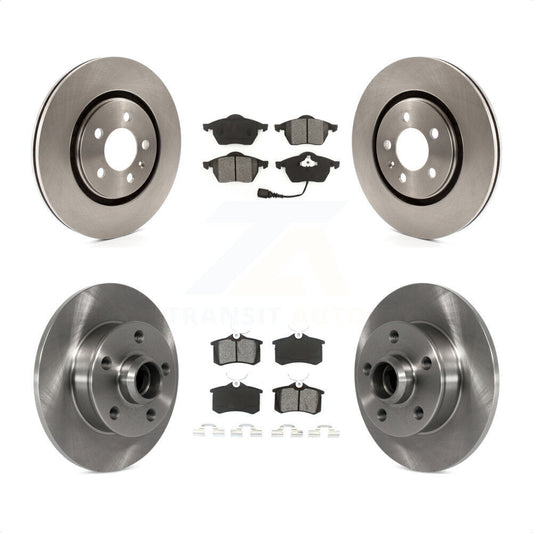 [Avant + Arrière] Kit de Disque et plaquette (semi-métallique) de frein pour 1996 Volkswagen Passat 2.8L K8S-103156 par Transit Auto