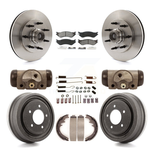 [Avant + Arrière] Kit de Disque et plaquette (semi-métallique) de frein pour 1999 Ford F-150 RWD avec 7 Lug Wheels K8S-103162