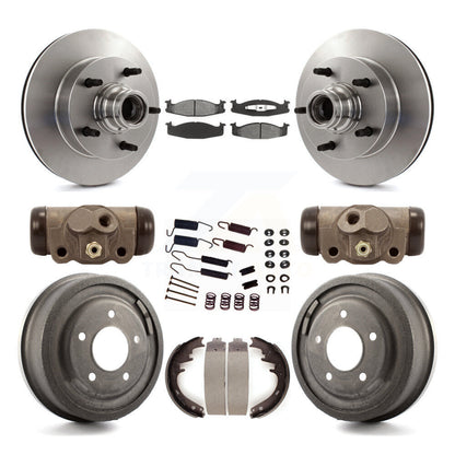 [Avant + Arrière] Kit de Disque et plaquette (semi-métallique) de frein pour Ford F-150 E-150 Econoline 15/16" Bore K8S-103169