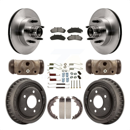 [Avant + Arrière] Kit de Disque et plaquette (semi-métallique) de frein pour Ford Ranger Mazda B2500 B3000 B4000 avec 9" Diameter K8S-103171 par Transit Auto