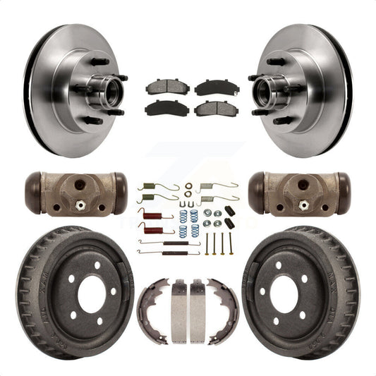 [Avant + Arrière] Kit de Disque et plaquette (semi-métallique) de frein pour Ford Ranger Mazda B2500 B3000 B4000 avec 9" Diameter K8S-103171 par Transit Auto