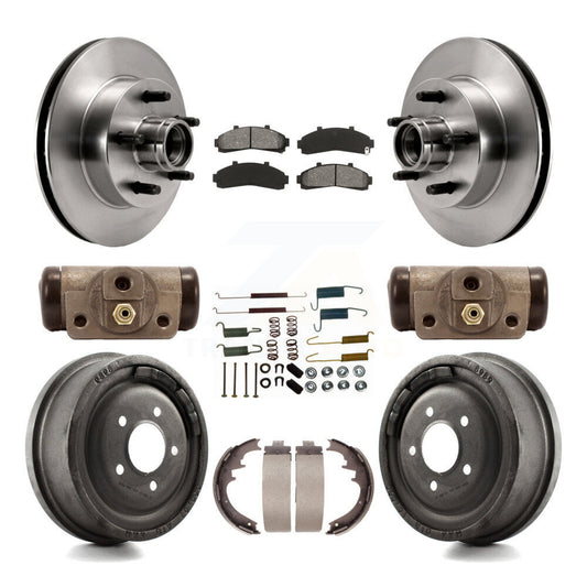 [Avant + Arrière] Kit de Disque et plaquette (semi-métallique) de frein pour Ford Ranger Mazda B2500 B3000 B4000 avec 10" Diameter K8S-103172