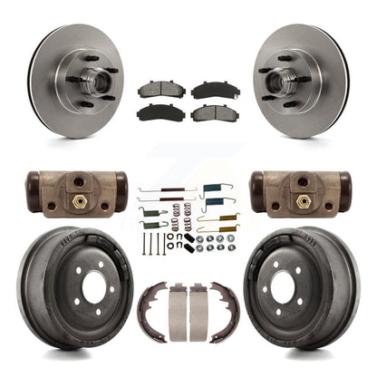 [Avant + Arrière] Kit de Disque et plaquette (semi-métallique) de frein pour Ford Ranger avec 10" Diameter K8S-103174
