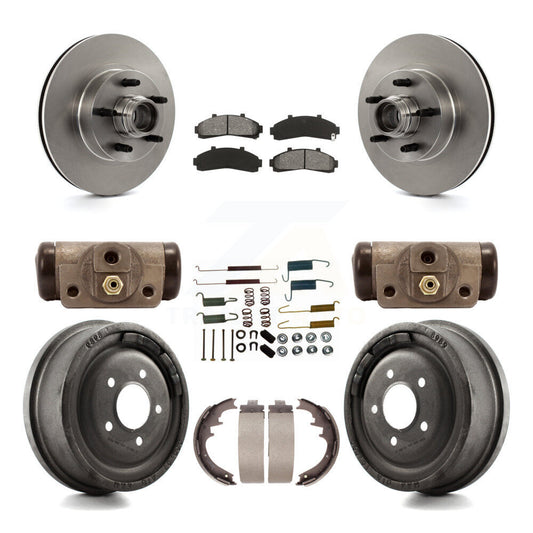 [Avant + Arrière] Kit de Disque et plaquette (semi-métallique) de frein pour Ford Ranger avec 10" Diameter K8S-103174