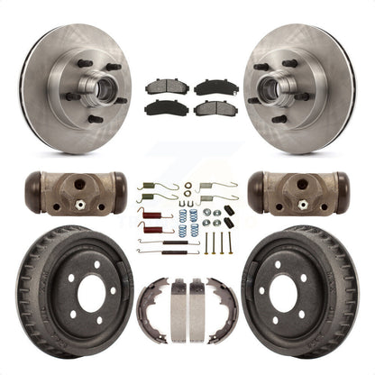 [Avant + Arrière] Kit de Disque et plaquette (semi-métallique) de frein pour 1998-1999 Mazda B4000 RWD avec 4-Wheel ABS avec 9" Diameter K8S-103175 par Transit Auto