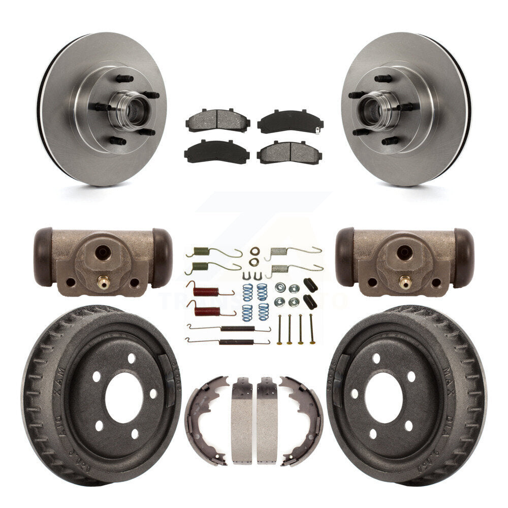 [Avant + Arrière] Kit de Disque et plaquette (semi-métallique) de frein pour Ford Ranger avec 9" Diameter K8S-103177