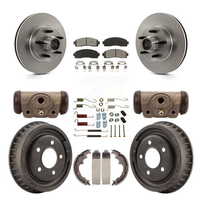 [Avant + Arrière] Kit de Disque et plaquette (semi-métallique) de frein pour 2006-2009 Ford Ranger RWD avec 9" Diameter K8S-103180