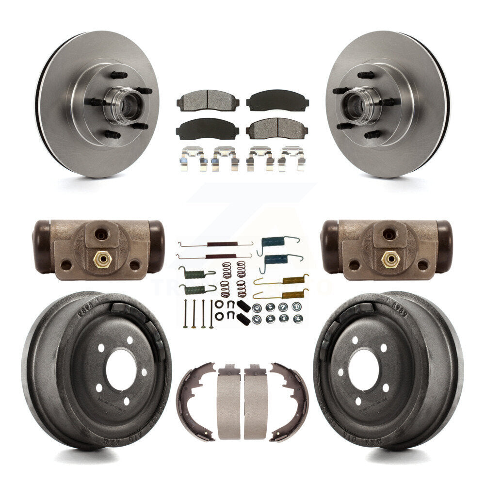 [Avant + Arrière] Kit de Disque et plaquette (semi-métallique) de frein pour 2006-2009 Ford Ranger RWD avec 10" Diameter K8S-103181