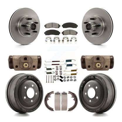 [Avant + Arrière] Kit de Disque et plaquette (semi-métallique) de frein pour 2006-2009 Ford Ranger RWD avec 10" Diameter K8S-103181