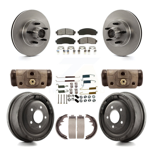 [Avant + Arrière] Kit de Disque et plaquette (semi-métallique) de frein pour 2006-2009 Ford Ranger RWD avec 10" Diameter K8S-103181
