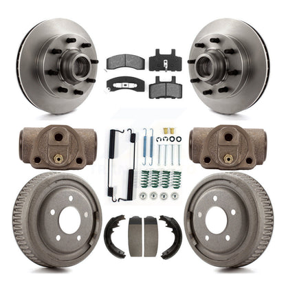 [Avant + Arrière] Kit de Disque et plaquette (semi-métallique) de frein pour 1997 Chevrolet C1500 Suburban DIESEL engine avec 10" Diameter K8S-103183
