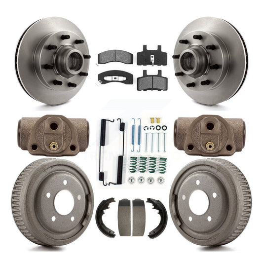 [Avant + Arrière] Kit de Disque et plaquette (semi-métallique) de frein pour 1997 Chevrolet C1500 Suburban DIESEL engine avec 10" Diameter K8S-103183